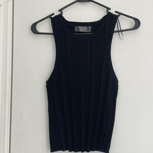 Good Condition Primark Ribbed Black Sweater Vest